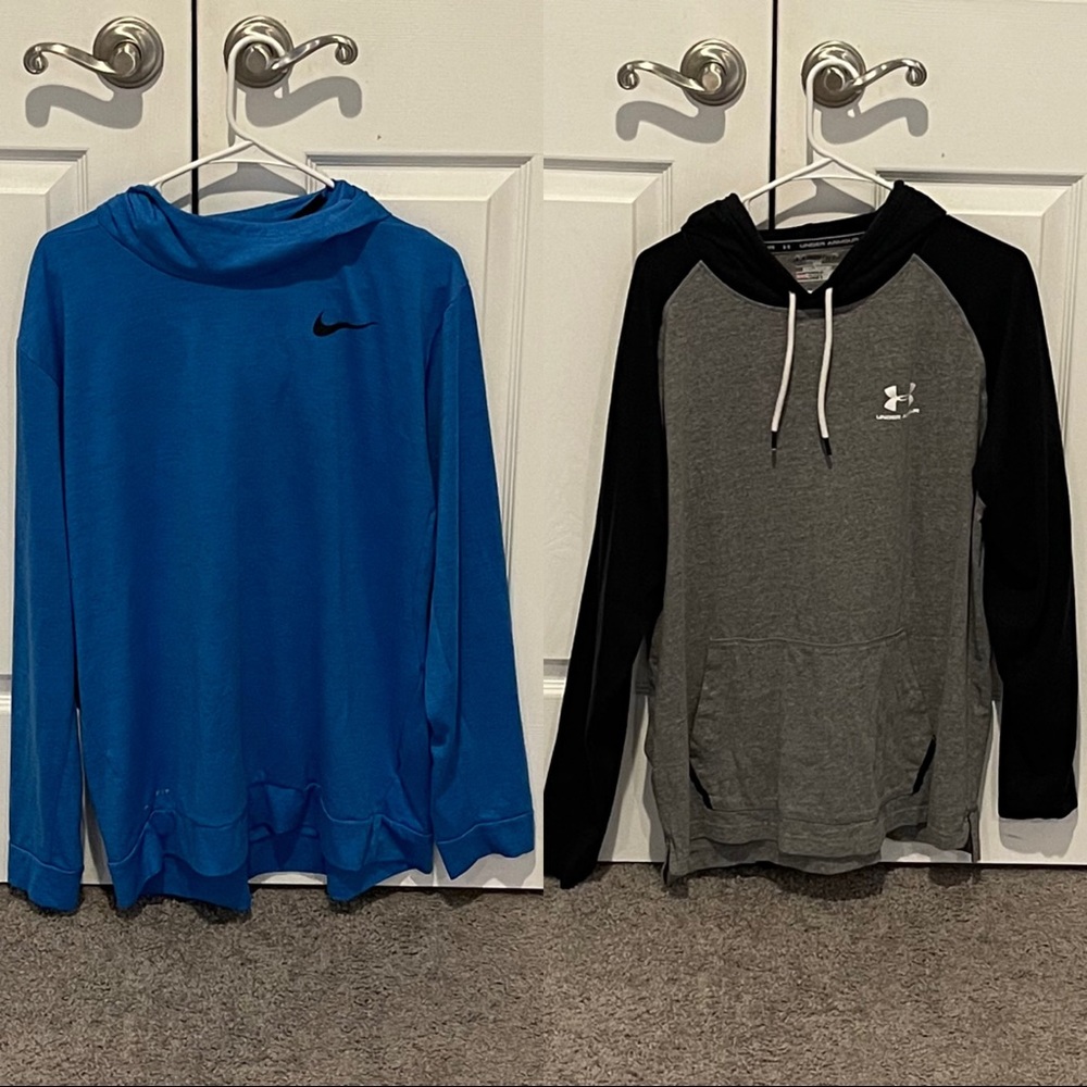 Nike and Under Armour hoodies. Size: XL